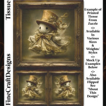 Niedlicher Ghost-Vintag-Frame DU3L-Dekoupage