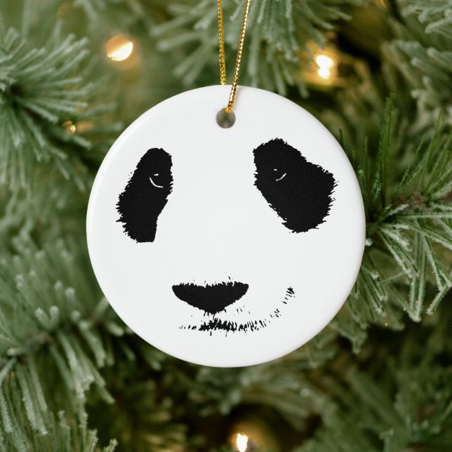 Niedlicher Gigant Panda Cartoon Grafik Design Erwa Keramik Ornament (Baum)