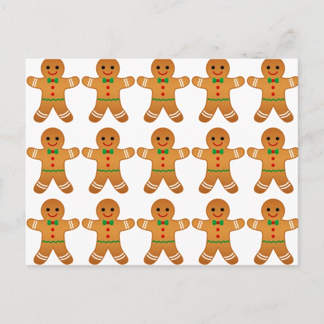Niedlicher Gingerbrot man Pattern - Weihnachten (Vorderseite)