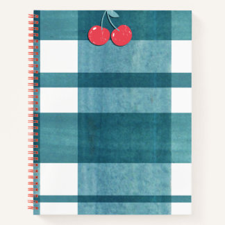 Niedlicher Gingham Notizbuch