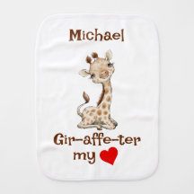 Niedlicher Gir-affe-ter-mein Hearat-Personalisiert