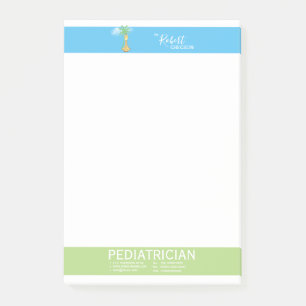 Niedlicher Giraffen-Kinderarzt / Pädiater Post-it Klebezettel