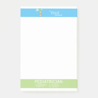 Niedlicher Giraffen-Kinderarzt / Pädiater Post-it Klebezettel