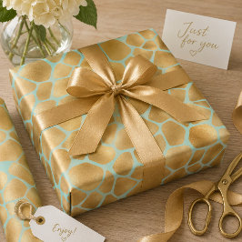 Niedlicher Giraffenprint Geschenkpapier