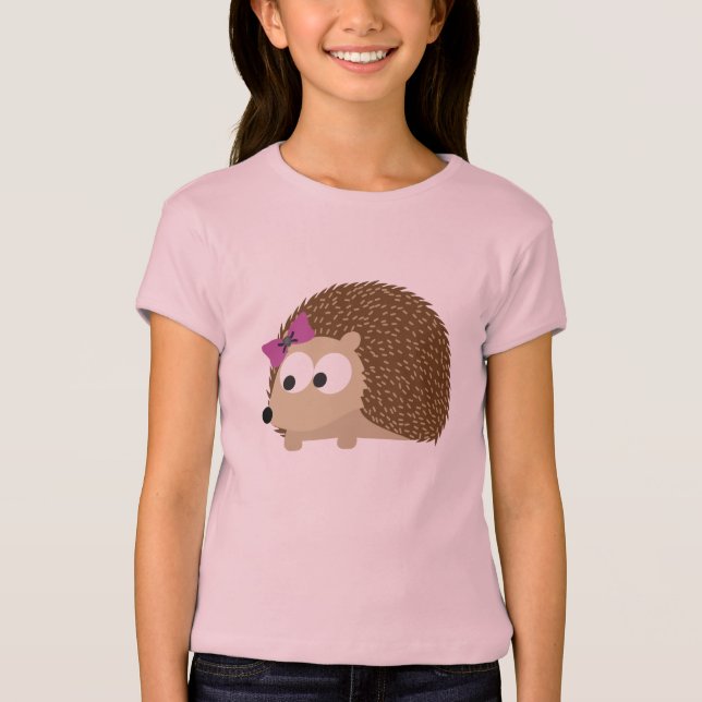 niedlicher Girl-Igel T-Shirt (Vorderseite)