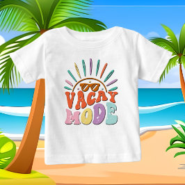 Niedlicher Girl-leere-Modus Wortart-Strand Baby T-shirt