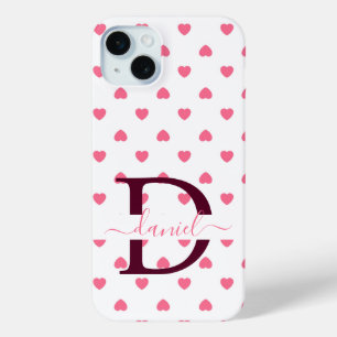 Niedlicher, Girl-Personalisierter Monogram, Pink H Case-Mate iPhone Hülle