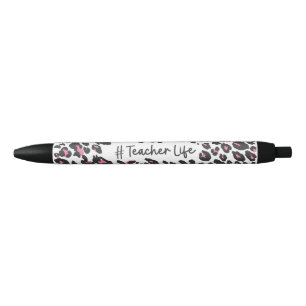 Niedlicher Girl-Pink-Leopard-Drucklehrer - Lebenst Kugelschreiber