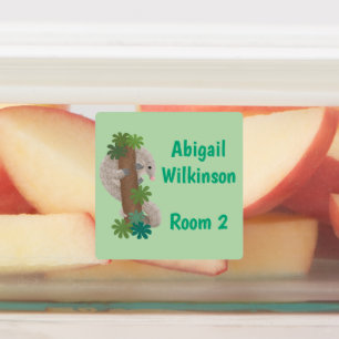 Niedlicher Glatteigenvorleger personalisiert Etiketten