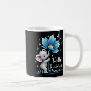 Niedlicher Glaube Elephant Diabetes Bewusstsein Re Kaffeetasse