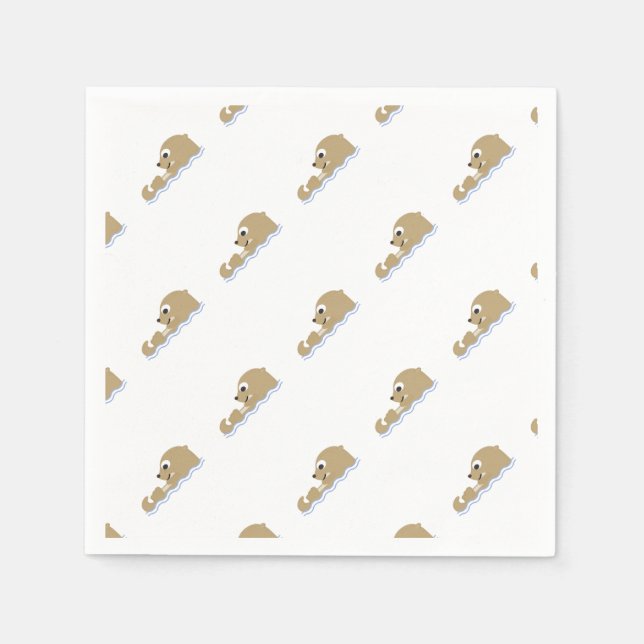 Niedlicher Gleitschutz Serviette (Vorderseite)