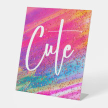 Niedlicher Glitzer Mehrfarbiger Sparkle Shine Glam