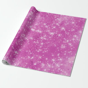 Niedlicher Glitzer Rosa Geschenkpapier