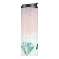Niedlicher Glitzer und Diamant Glitzern - rosa Bez
