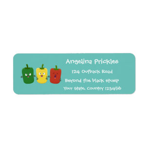 Niedlicher Glockenpfeffer capsicum trio singend Ca