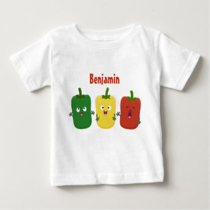 Niedlicher Glockenpfeffer capsicum trio singend Ca Baby T-shirt