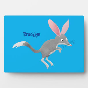 Niedlicher glücklicher australischer Bilby-Cartoon Fotoplatte