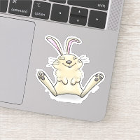 Niedlicher, glücklicher Cartoon des Hasen-Babys