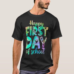 Niedlicher glücklicher Erster Tag der Gefärbte Kra T-Shirt