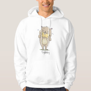 Niedlicher, glücklicher Hamster mit Erdnuss-Cartoo Hoodie