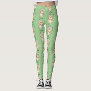 Niedlicher, glücklicher Hamster mit Erdnuss Leggings