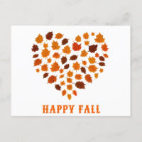 Niedlicher glücklicher Herbst Herbstleaf Herz
