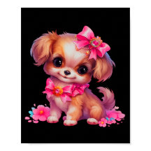 Niedlicher glücklicher Hund, Welpe Kinderzimmer