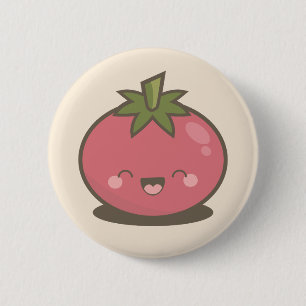 Niedlicher glücklicher Kawaii Button