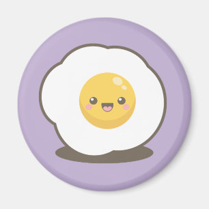 Niedlicher glücklicher Kawaii Spiegelei-Magnet Magnet