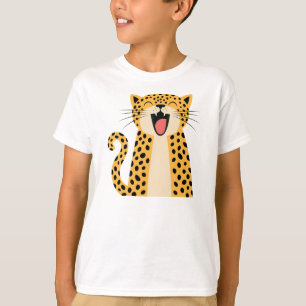 Niedlicher glücklicher lächelnder wilder Leopard C T-Shirt