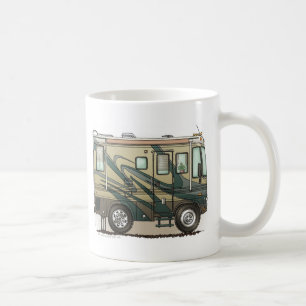 Niedlicher glücklicher Lagerbewohner großer RV-Z Tasse