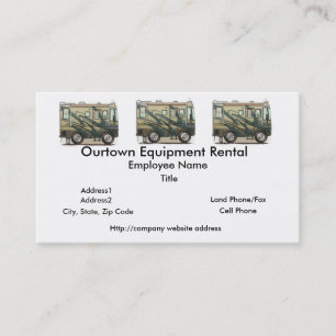 Niedlicher glücklicher Lagerbewohner großer RV-Z Visitenkarte