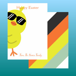 Niedlicher glücklicher Osterfrühling Dankeskarte