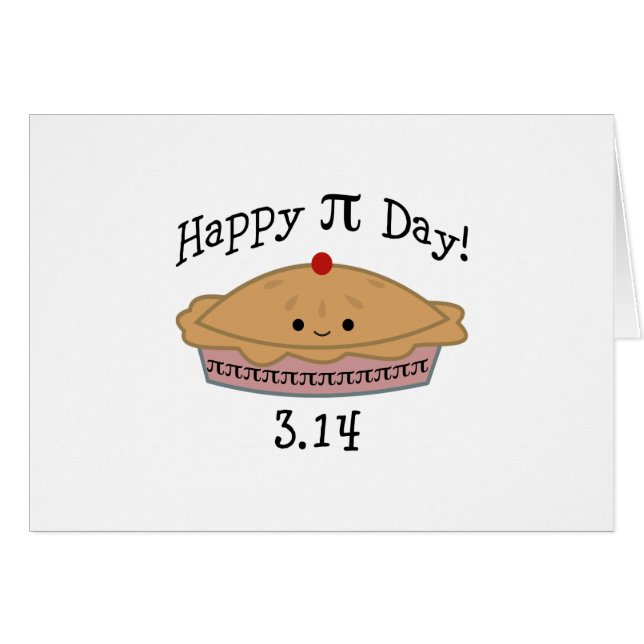 Niedlicher glücklicher Pi Day! (Vorderseite (Horizontal))