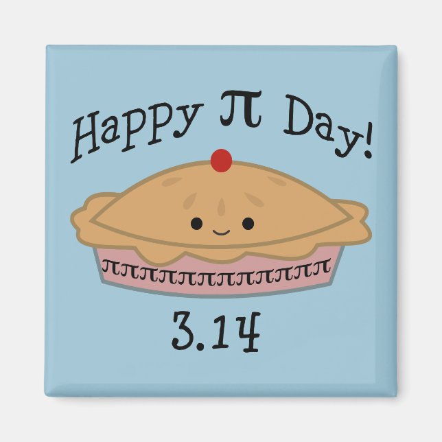 Niedlicher glücklicher Pi Day! Magnet (Vorne)