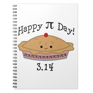 Niedlicher glücklicher Pi Day! Notizblock