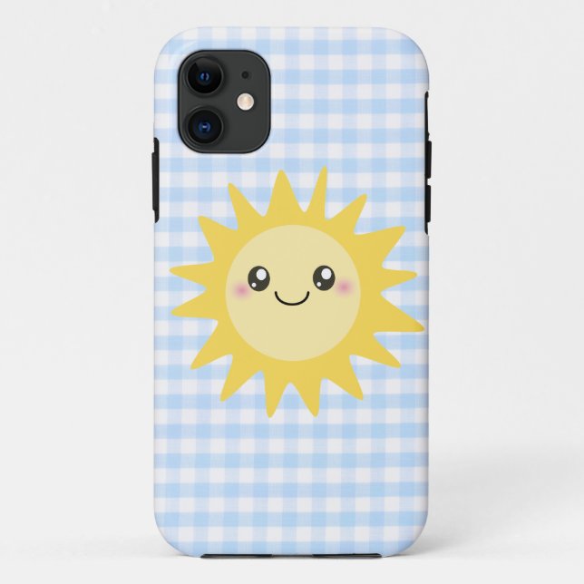 Niedlicher glücklicher Sun Case-Mate iPhone Hülle (Rückseite)