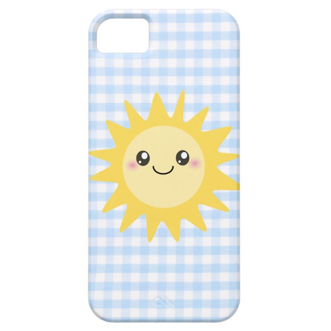 Niedlicher glücklicher Sun Case-Mate iPhone Hülle (Rückseite)