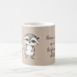 Niedlicher glücklicher Waschbär Lichtblick des Leb Kaffeetasse