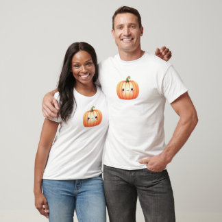 Niedlicher glücklicher Wasserfarben Herbstpumpen T-Shirt