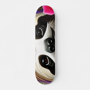 Niedlicher Glücksbringer mit Blume Skateboard