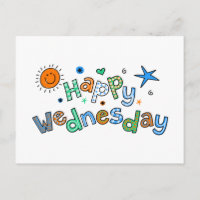 Niedlicher Glückwunsch Mittwoch Woche Grußwortausd