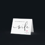 Niedlicher Glückwunsch zum ersten Geburtstag als m Karte<br><div class="desc">Dieser niedliche Geburtstag als meine Ehefrau Card ist ein lustiger Weg,  um den Geburtstag Ihrer neuen Ehefrau zu feiern!</div>