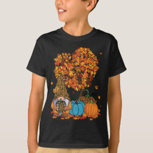 Niedlicher Gnome Leopard Pumpkin Tree Verlasse Her T-Shirt