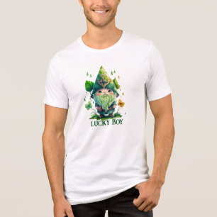 Niedlicher Gnome St. Patrick's Day Tri-Blend Shirt