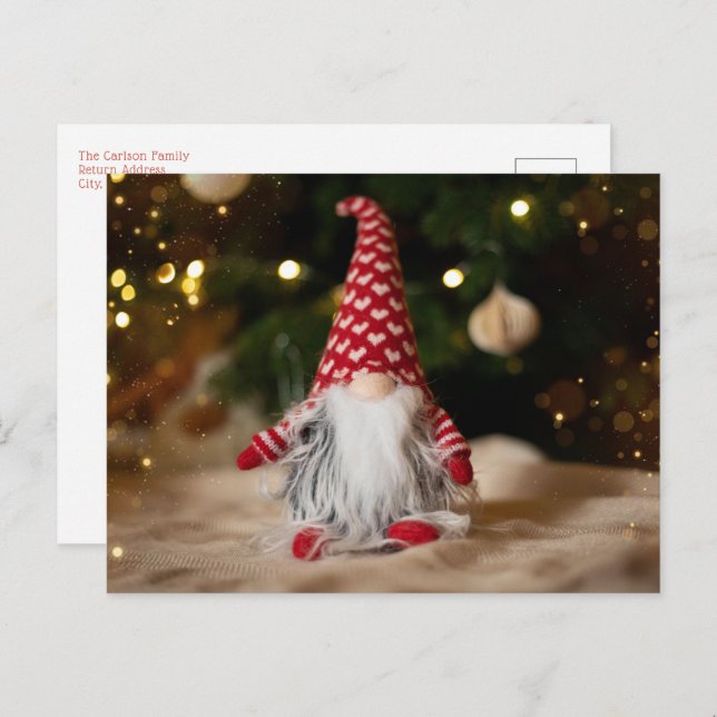 Niedlicher Gnome Weihnachten (Vorne/Hinten)