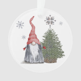 Niedlicher Gnome Weihnachtsbaum glückliche Feierta Ornament