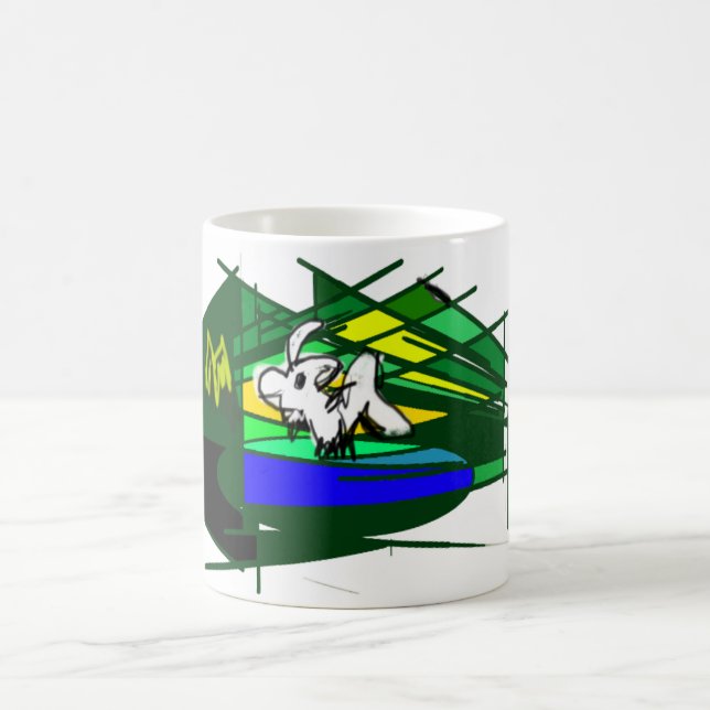 Niedlicher Goat St Patrick Tag Kaffeetasse (Mittel)