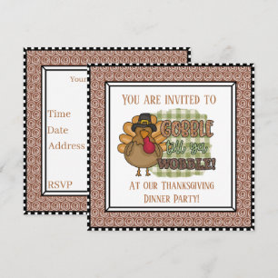 niedlicher Gobble-Party-Erntedank
