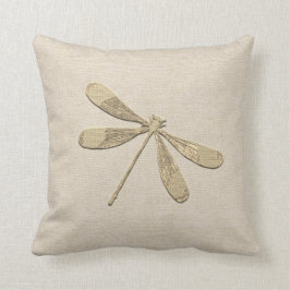 Niedlicher Golddrachenflieger Mit Monogramm Kissen